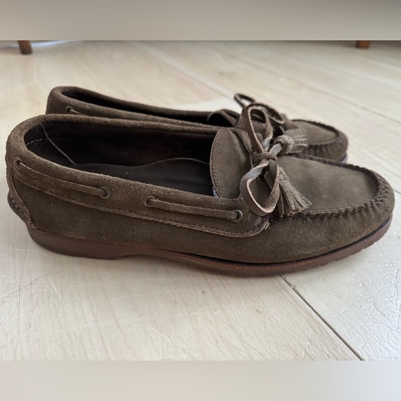 Paul Stuart Suede Loafer with Trim and Tassel main image 6